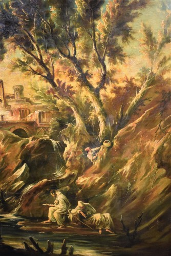 Paysage Fantastique - attribué à Alessandro Magnasco (1667 - 1749) - Romano Ischia